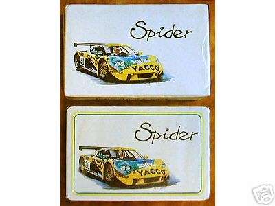 Jeu de cartes Spider Le Mans Yacco
