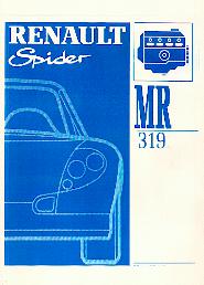 MR 319 Manuel de réparation Spider
